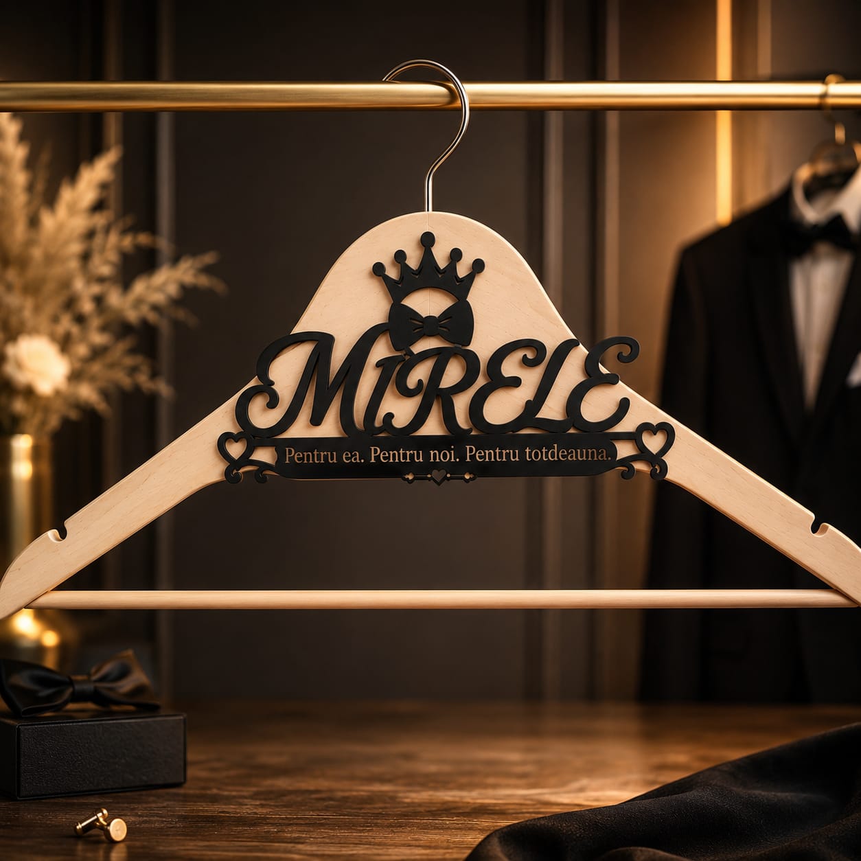 Umeraș personalizat pentru mire – un detaliu elegant pentru cea mai importantă zi