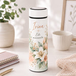 Termos Personalizat 500 ml cu Infuzor de Ceai, Nume și Mesaj – Ești Minunată