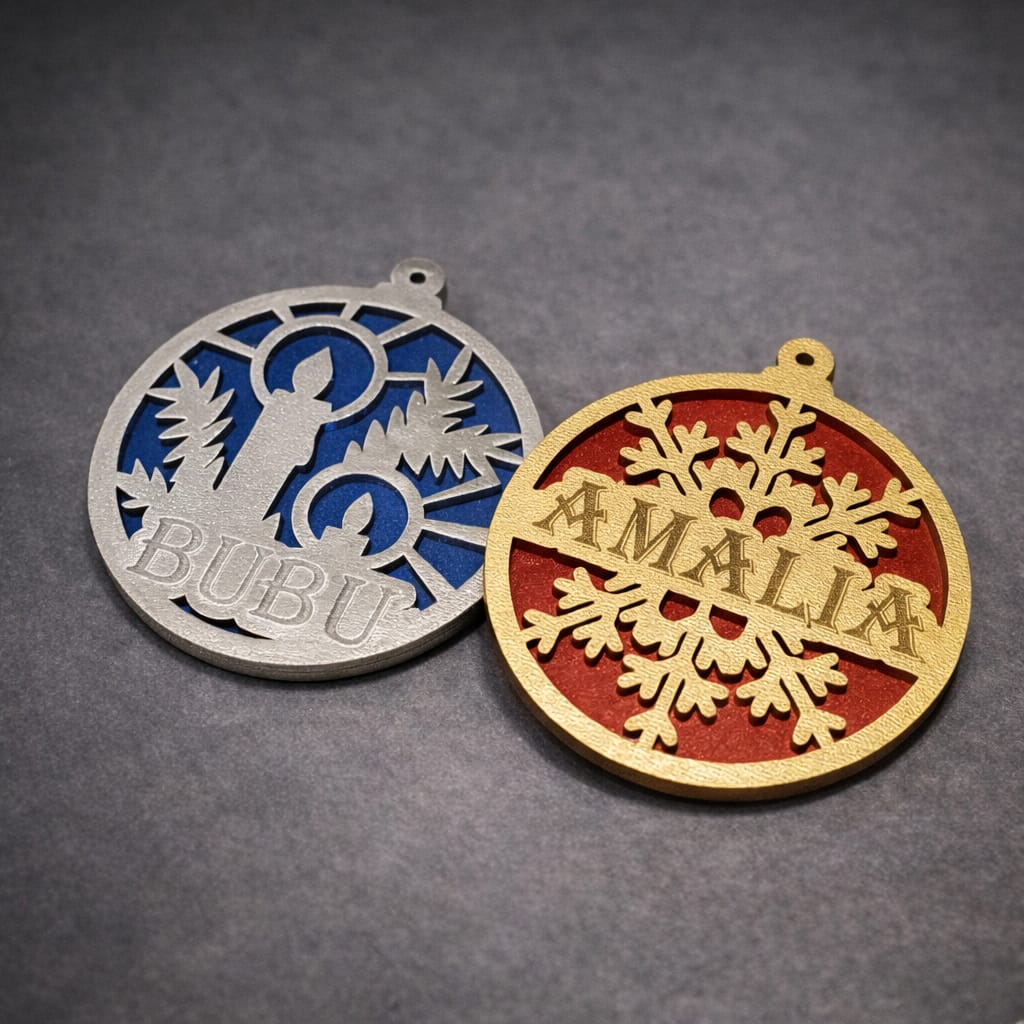 Set globuri de Crăciun personalizate – decorațiuni unice cu nume