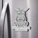 Magnet frigider de Paste cu iepuras personalizabil