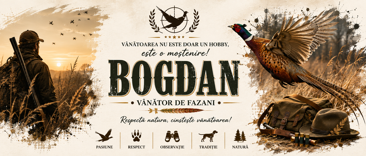 Cană Personalizată Vânător de Fazani cu Nume – 330 ml