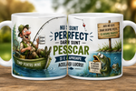 Cană personalizată „Pescuitul – cea mai bună terapie” – 330 ml