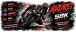 Cană personalizată SBK – Motociclist | Cu nume personalizabil | Cadou pentru pasionații de Superbike &amp; Circuit | 330 ml
