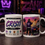 Cană Personalizată Gamer cu Nume – Design Urban, 330 ml