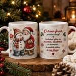 Cană de Crăciun pentru prieten – Cadou cu mesaj „Crăciun fericit, prieten drag!” 🎄🎅☃️