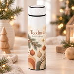 Termos Personalizat 500 ml cu Infuzor de Ceai, Nume și Mesaj – Bucurii Simple